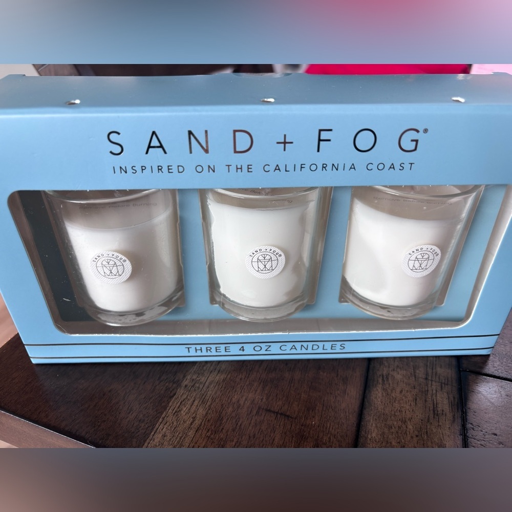 SAND + FOG White Candle Set